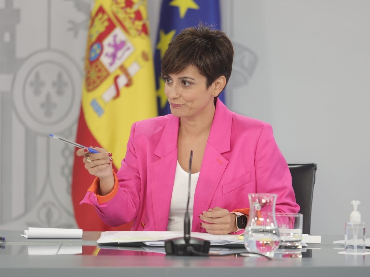 La ministra Portavoz, Isabel Rodríguez, comparece tras la reunión del Consejo de Ministros, a 7 de septiembre de 2021, en Madrid (España).