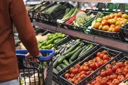 Archivo – Lineal de fruta y verdura de un supermercado. – ALDI – Archivo