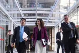Isabel Díaz Ayuso a su llegada a la Asamblea de Madrid para asistir al último Pleno antes del 28M – EUROPA PRESS