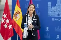 La candidata del PSOE la Alcaldía, Reyes Maroto, durante una rueda de prensa previa a una sesión extraordinaria del Pleno Municipal – A. Pérez Meca – Europa Press