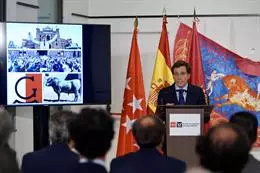 El alcalde de Madrid, José Luis Martínez-Almeida, en la entrega de los Premios de la Feria de San Isidro 2022 - AYUNTAMIENTO DE MADRID