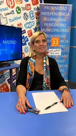 La alcaldesa de Collado Villalba en funciones, Mariola Vargas, en Canal 33 TV – CANAL 33 TV