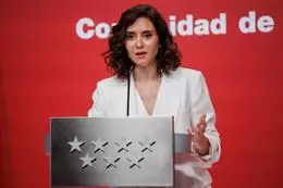 La presidenta de la Comunidad de Madrid, Isabel Díaz Ayuso. – Alejandro Martínez Vélez – Europa Press